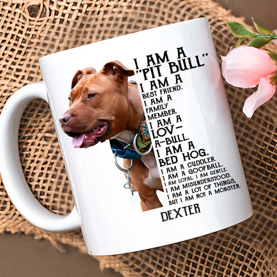 Custom Mug - I Am Pittbull I Am Best Friend - Personalized Gifts to Dog Lovers, Dog Dad, Dog Mom image 5