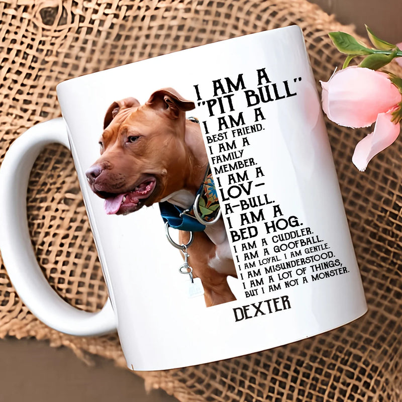 Custom Mug - I Am Pittbull I Am Best Friend - Personalized Gifts to Dog Lovers, Dog Dad, Dog Mom image 5