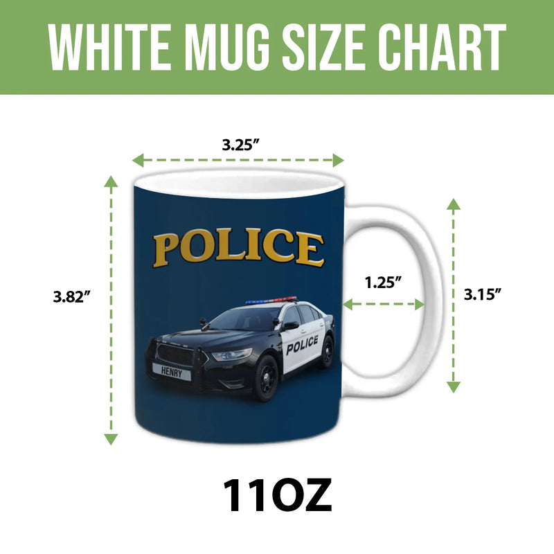 Custom Mug - Police, Police Car And Siren - Personalized Gift For Law Enforcement image 6