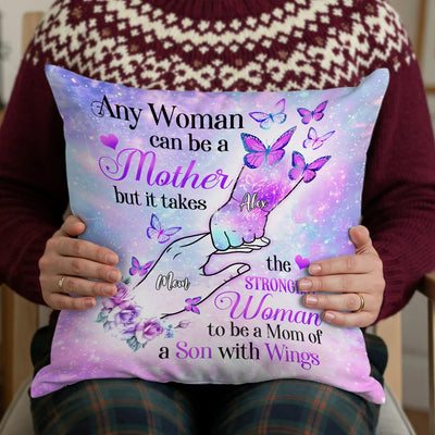 Custom Pillow - Any Woman Can Be Mother - Personalized Gifts For Mother's Day, Grandma image 0