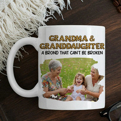 Custom Photo Mug - Mother & Daughter A Bond That Can't Be Broken - Personalized Mother's Day image 3