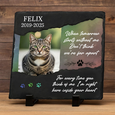 Custom Memorial Garden Stone – When Tomorow Starts Without Me – Personalized Memorial Gifts to Pet Loss image 6