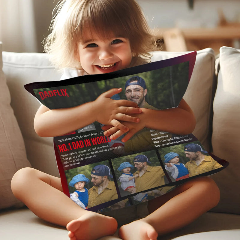 Custom Pillow - Dadflix Father&
