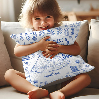 Custom Pillow - Just A Girl Who Loves Books - Personalized Gifts For Book Lovers image 5