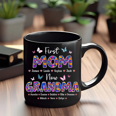 Custom Mug - First Mom Now Grandma - Personalized Gifts to Grandma, Mother's Day image 2