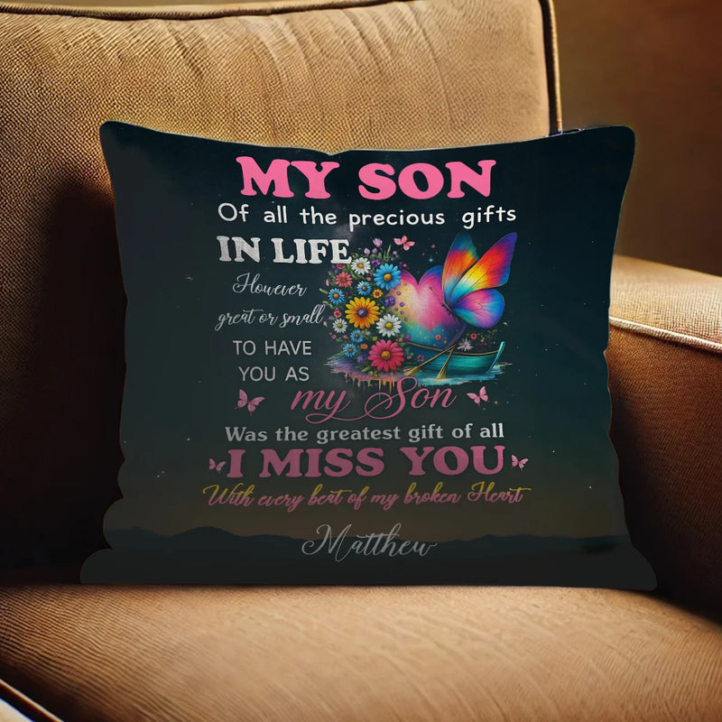 Custom Pillow - Of All The Precious Gifts In Life - Personalized Gifts For Memorial Day, Grandma, Grandpa, Family Member image 1