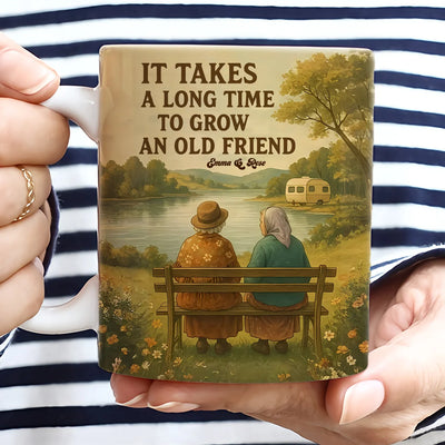 Custom Mug - It's Take A Long Time To Grow An Old Friends - Personalized Gifts to Besties, Friends, Coworker image 2