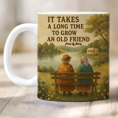 Custom Mug - It's Take A Long Time To Grow An Old Friends - Personalized Gifts to Besties, Friends, Coworker image 4