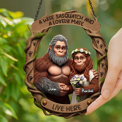 Custom Photo Round Wood Sign - You And Me We Got This - Personalized Gifts to Couple, Husband, Wife image 0