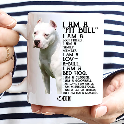 Custom Mug - I Am Pittbull I Am Best Friend - Personalized Gifts to Dog Lovers, Dog Dad, Dog Mom image 4