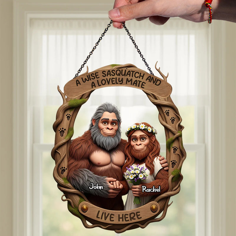 Custom Photo Round Wood Sign - You And Me We Got This - Personalized Gifts to Couple, Husband, Wife image 4