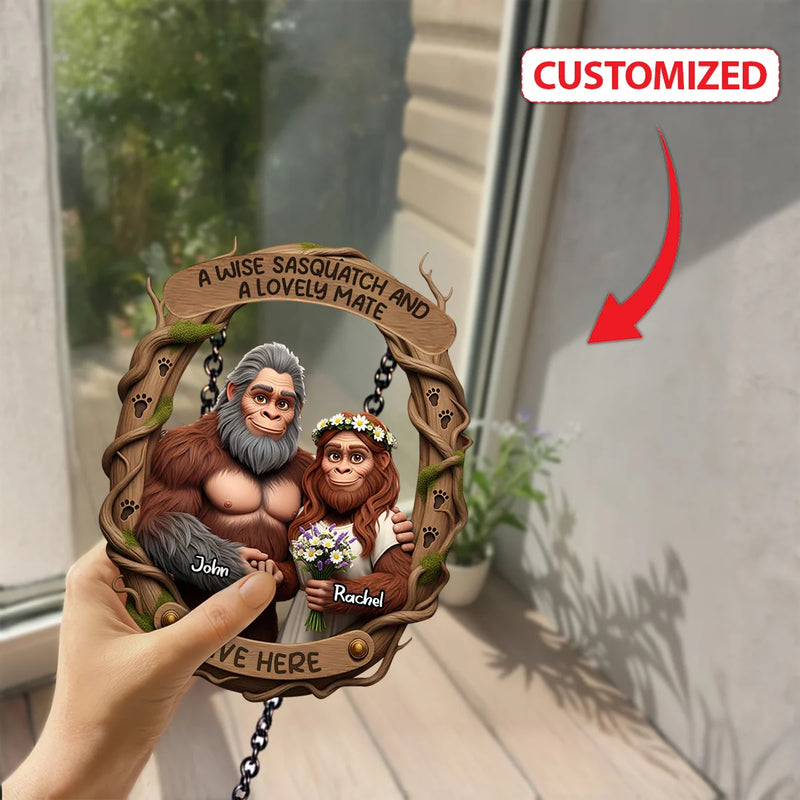 Custom Photo Round Wood Sign - You And Me We Got This - Personalized Gifts to Couple, Husband, Wife image 2