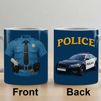 Custom Mug - Police, Police Car And Siren - Personalized Gift For Law Enforcement image 5