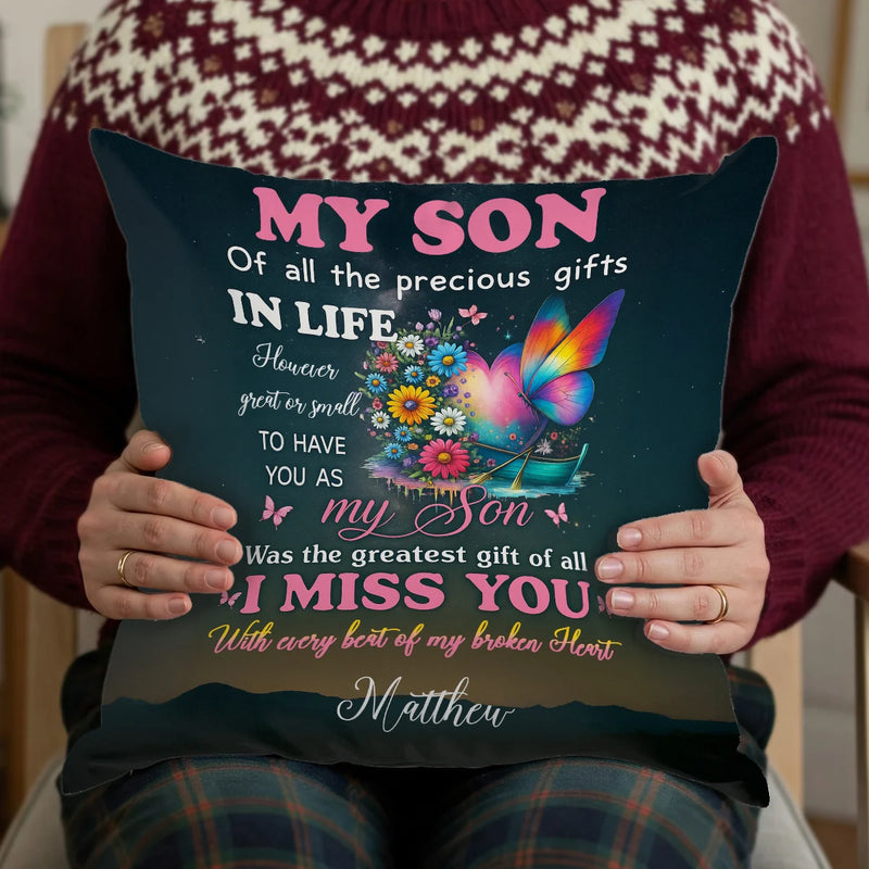 Custom Pillow - Of All The Precious Gifts In Life - Personalized Gifts For Memorial Day, Grandma, Grandpa, Family Member image 3