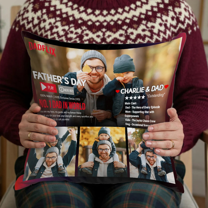 Custom Pillow - Dadflix Father&