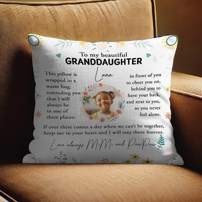 Custom Pillow - To My Beautiful Granddaughter - Personalized Gifts For Granddaughter, Family Members, Mother's Day image 0