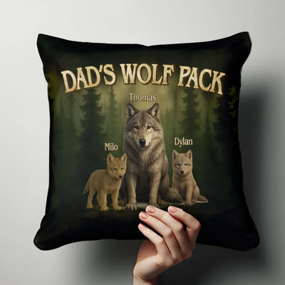 Custom Pillow - Papa's Wofl Pack - Personalized Memorial Gifts to Father's Day image 5