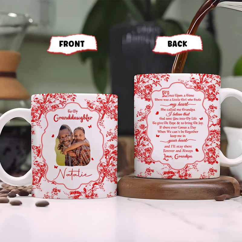 Custom Mug - To My Granddaughter, Once Upon A Time - Personalized Gift To Granddaughter image 2
