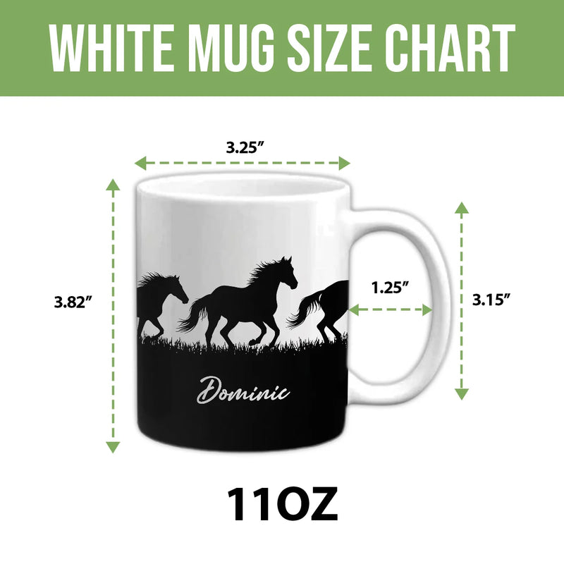 Custom Mug - Horse Run Style - Personalized Funny Mug Gifts to Friends, Besties, Family Members image 6
