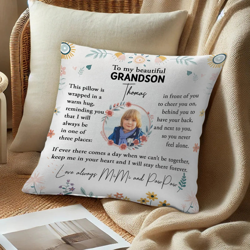 Custom Pillow - To My Beautiful Granddaughter - Personalized Gifts For Granddaughter, Family Members, Mother&