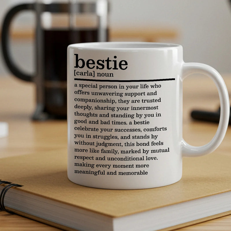 Custom Photo Mug - Bestie A Special Person In Your Life - Personalized Gifts to Friends, Sisters, Besties image 2