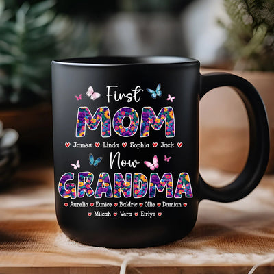 Custom Mug - First Mom Now Grandma - Personalized Gifts to Grandma, Mother's Day image 3