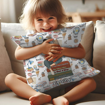 Custom Pillow - Just A Girl Who Loves Books - Personalized Gifts For Book Lovers image 5