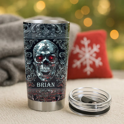 Custom 20Oz Stainless Steel Tumbler - Cool Skull Style - Personalized Gifts to Father's Day image 6