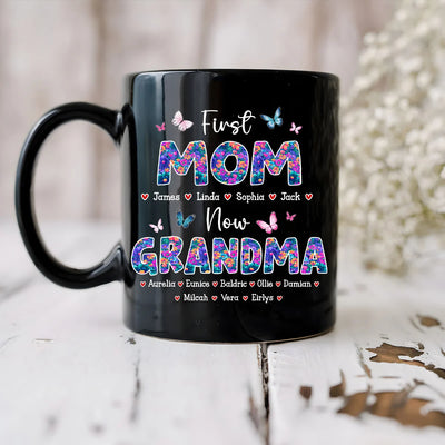 Custom Mug - First Mom Now Grandma - Personalized Gifts to Grandma, Mother's Day image 4