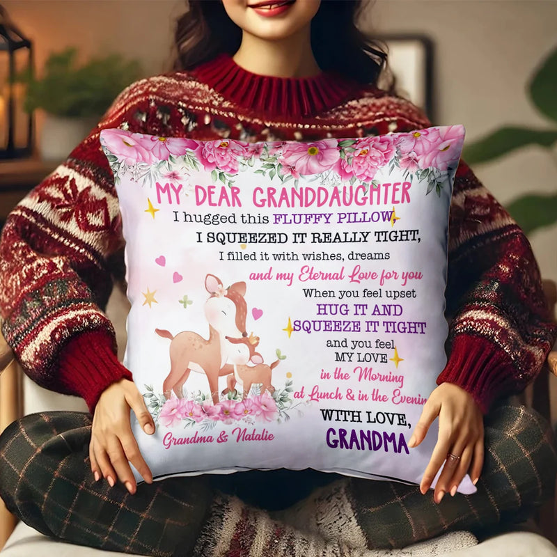 Custom Pillow - To My Dear Grandson - Personalized Gifts For Daughter, Granddaughter, Grandson image 3